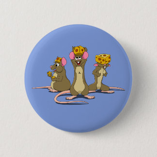 Cheesehead Mice 2 Inch Round Button