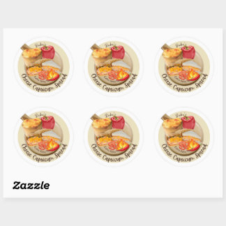 Cheesy capsicum extra spicy flavor sticker