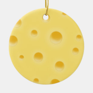 Cheesy Christmas Greeting Funny Personalized Ceramic Ornament