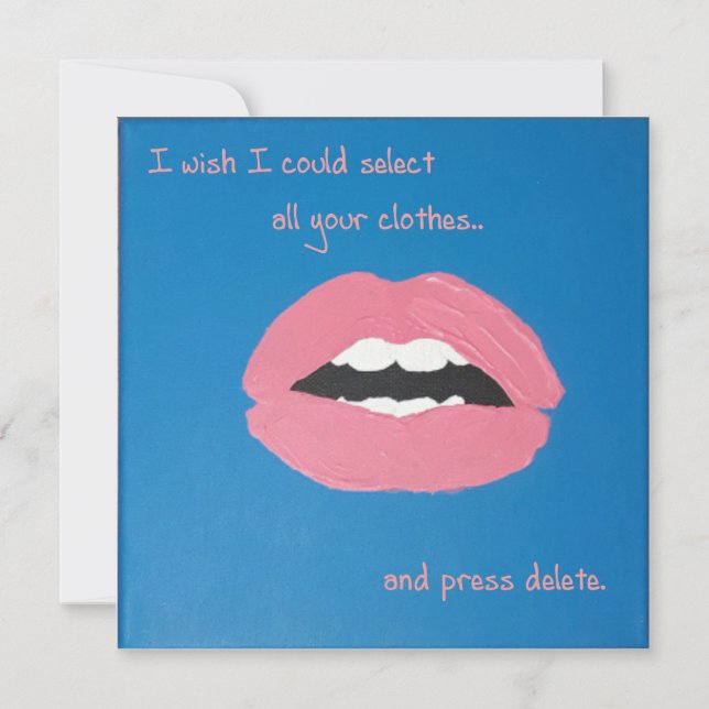 Cheesy Lines for Valentine's Invitation (Front)