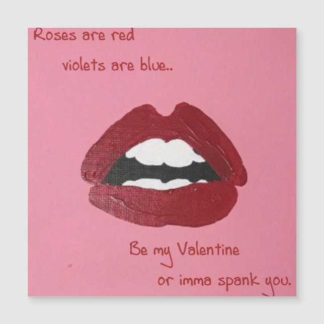 Cheesy Lines for Valentine's magnet (Front)