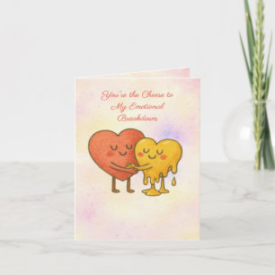 Cheesy Love & Laughs - Carte de voeux amusante