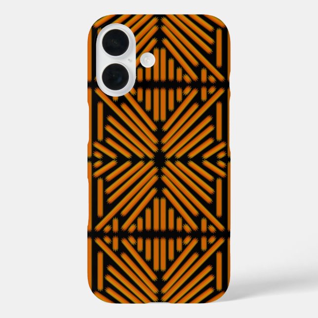 Cheesy Noodle Doodle Art Symmetrical Lined Pattern Case-Mate iPhone Case (Back)