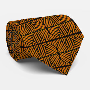 Cheesy Noodle Doodle Art Symmetrical Lined Pattern Tie