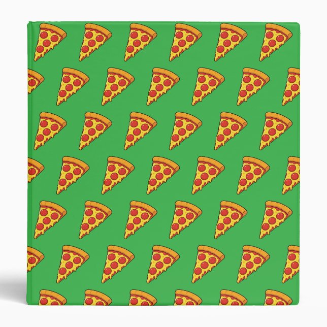 Cheesy Pepperoni Pizza Slice Binder (Front)