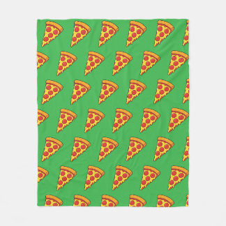 Cheesy Pepperoni Pizza Slice Fleece Blanket