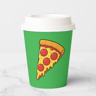 Cheesy Pepperoni Pizza Slice Paper Cups
