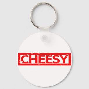 Cheesy Stamp Keychain