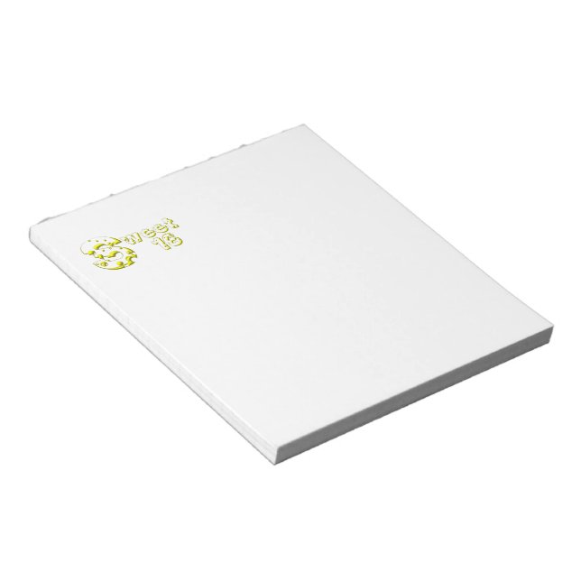 Cheesy Sweet 16 Notepad (Angled)