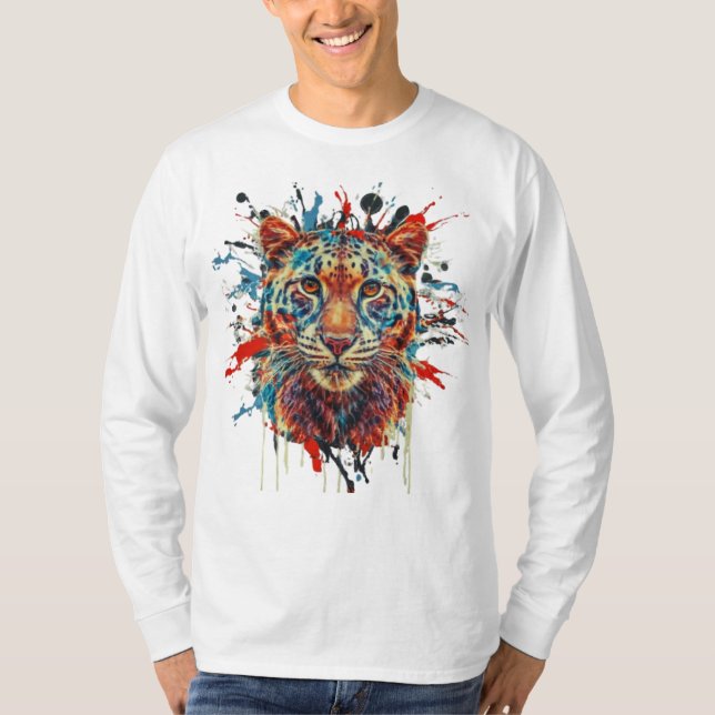 Cheeta Abstract T-Shirt (Front)