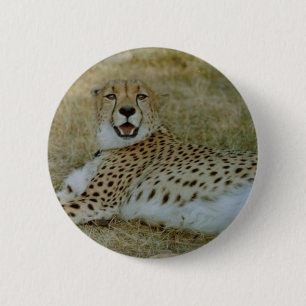 Cheetah 2 Inch Round Button
