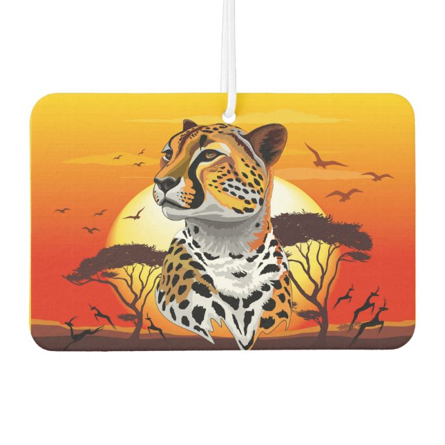 Cheetah African Feline Wild Animal Air Freshener (Front)