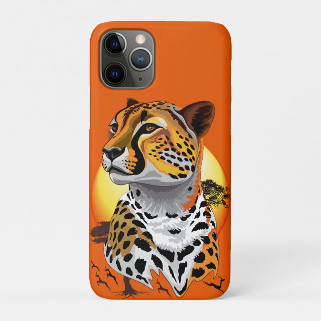 Cheetah African Feline Wild Animal Case-Mate iPhone Case (Back)