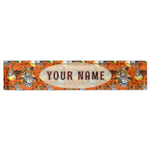 Cheetah African Feline Wild Animal Nameplate
