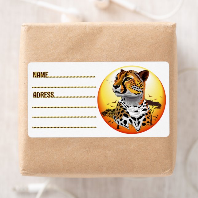 Cheetah African Feline Wild Animal Square Business (Insitu)