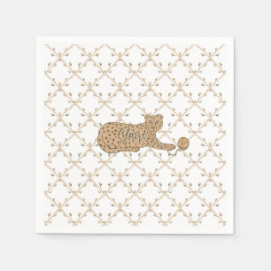 Cheetah and Bamboo Napkin