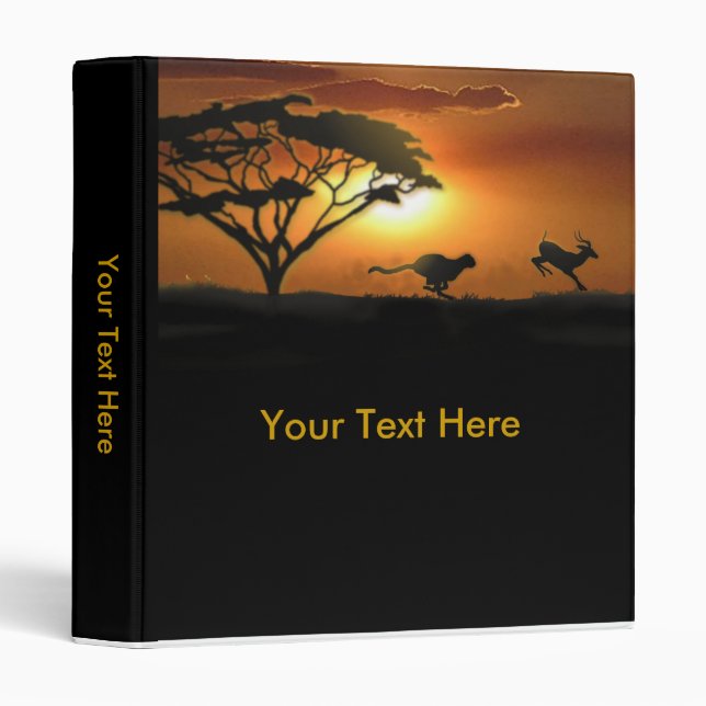 Cheetah and Gazelle Binder (Front/Spine)