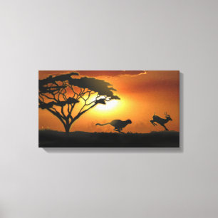 Cheetah and Gazelle Canvas Print