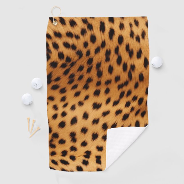 Cheetah Animal Fur Golf Towel (InSitu)