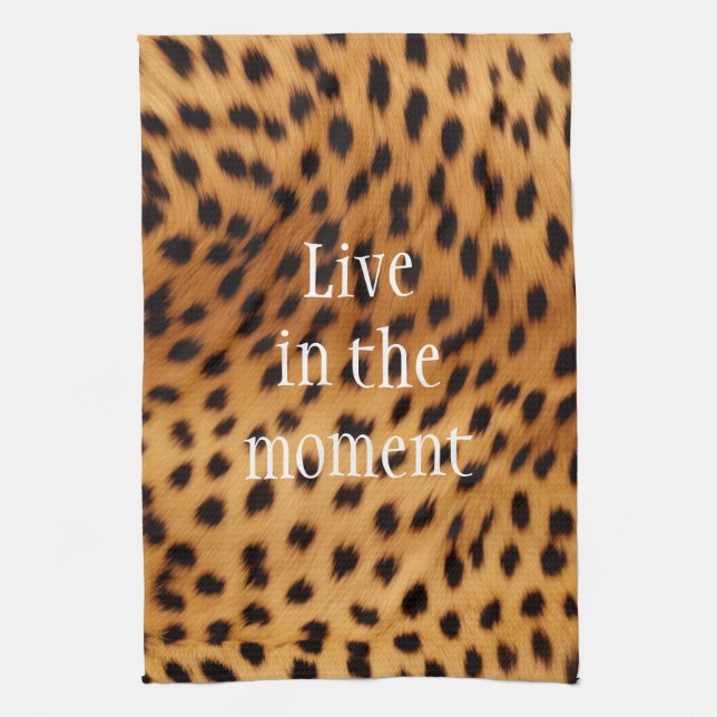 Cheetah Animal Fur Kitchen Towel (Vertical)