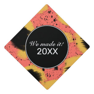 Cheetah Animal Print Terrazzo Made It 2019 Grad Graduation Cap Topper