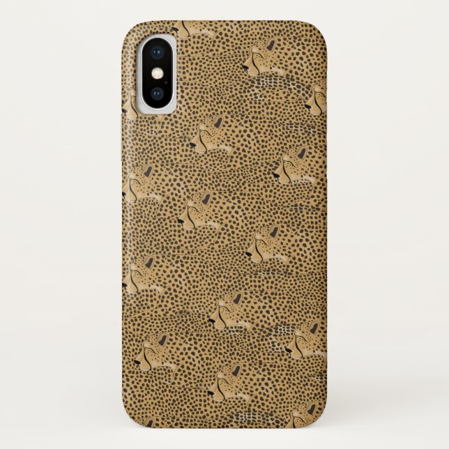 Cheetah Apple iPhone X, Barely There Phone Case (Back)