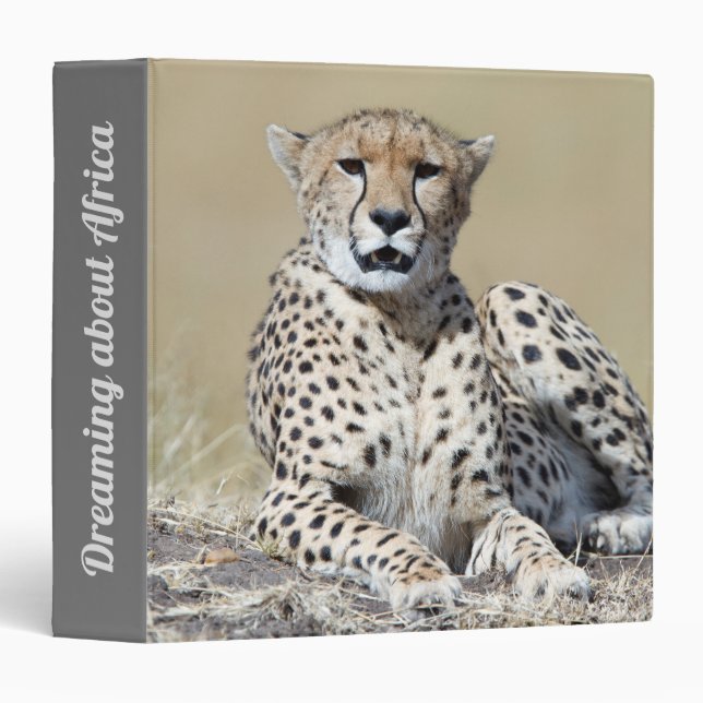 Cheetah at the Masai Mara in Kenya photo Binder (Front/Spine)