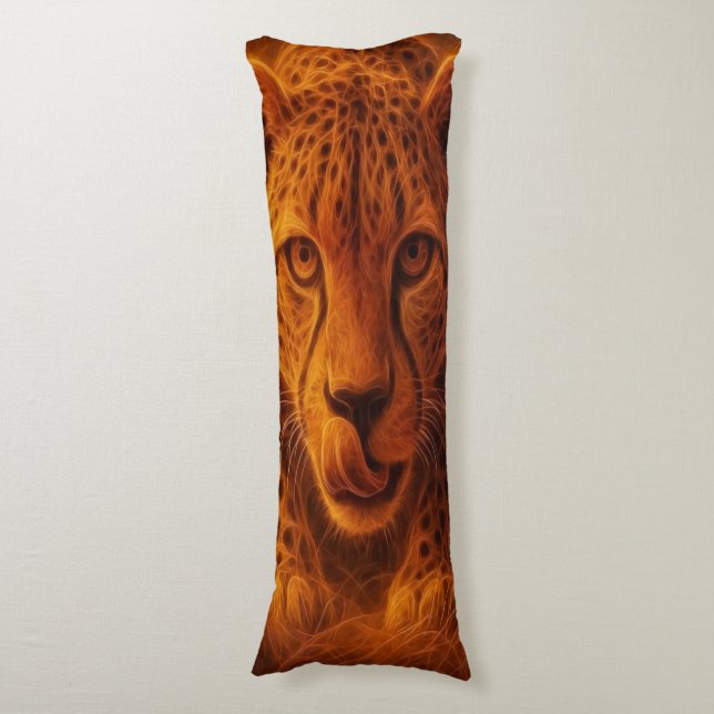 Cheetah  body pillow (Front Vertical)