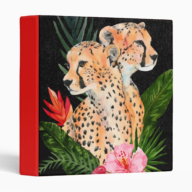 Cheetah Bouquet Binder (Front/Spine)