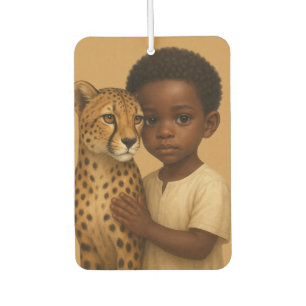 Cheetah & Boy: Bond of the Wild and Innocent Air Freshener