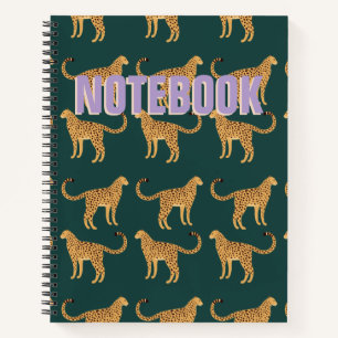 Cheetah, Carnet Spiral léopard vert