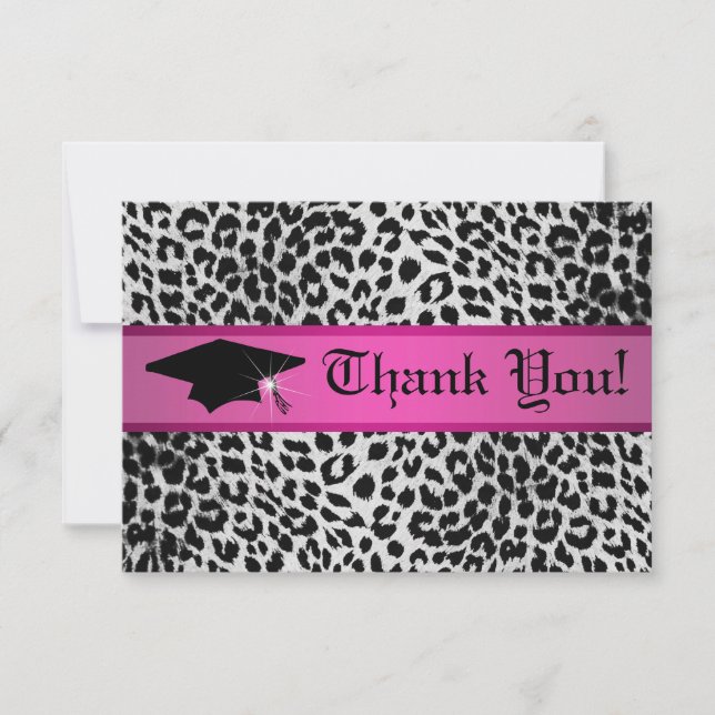 cheetah carte de remerciements (Devant)