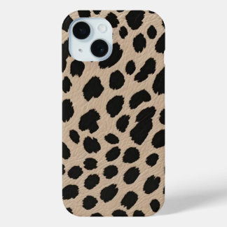 Cheetah Cat iPhone 15 Case