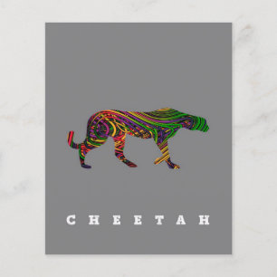 Cheetah cool design  Animal day gift Flyer