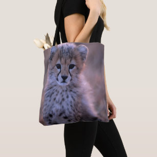 Cheetah Cub Savannah, Kenya Tote Bag
