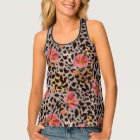 Cheetah Exotique Imprimer Avec Hibiscus Floral