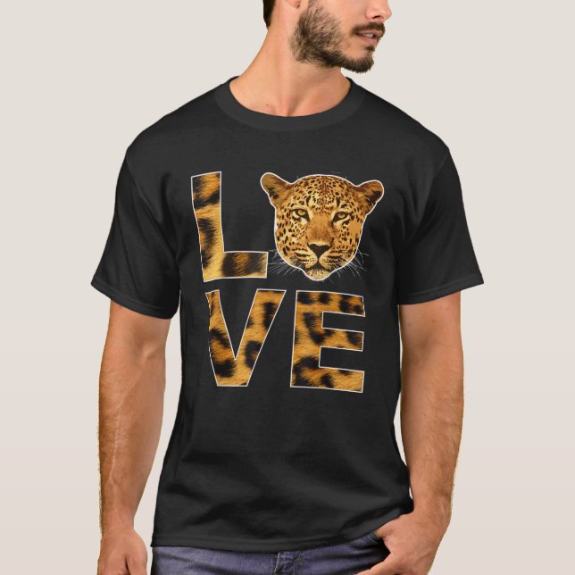 Cheetah Face Animal Instinct Born Wild Leopard Cat T-Shirt (Front)
