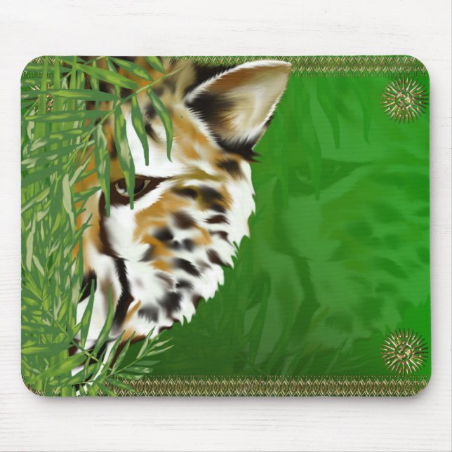 Cheetah Face Mousepad (Front)