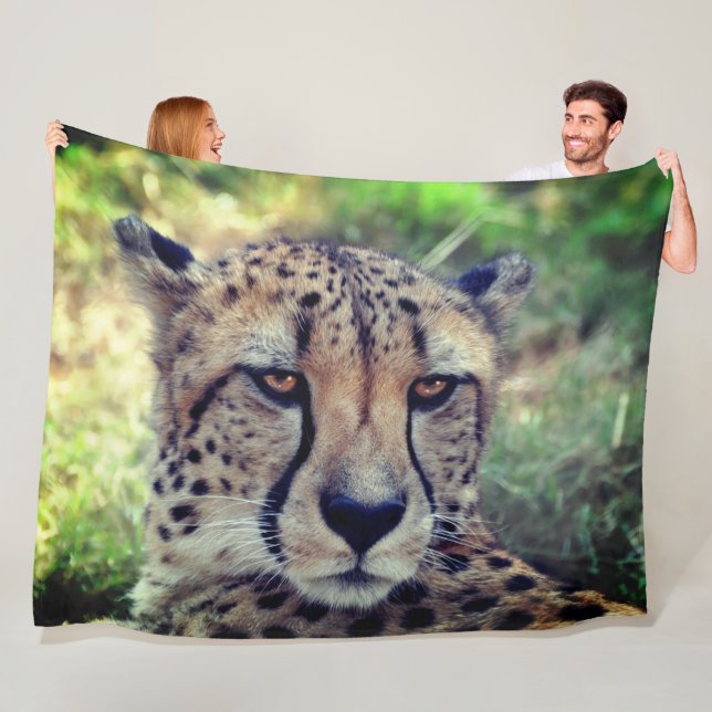 Cheetah  fleece blanket (In Situ)