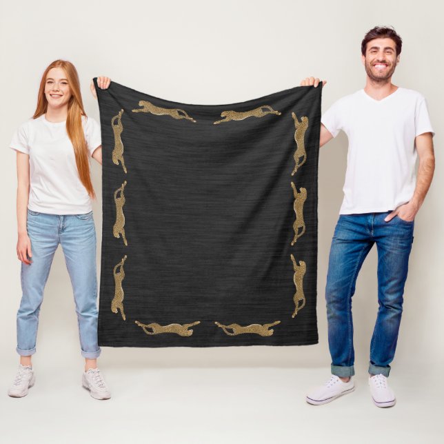 Cheetah Fleece Blanket (In Situ)