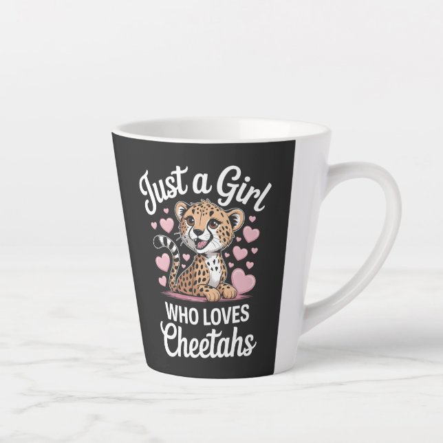 Cheetah Funny Quote  Latte Mug (Right)