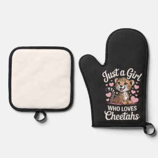 Cheetah Funny Quote  Oven Mitt & Pot Holder Set