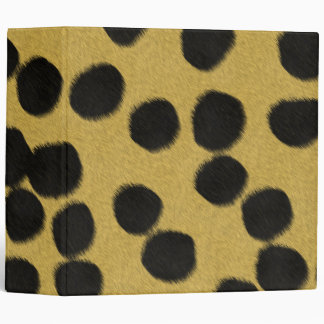 Cheetah fur texture print binder