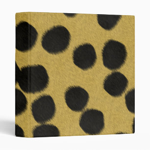 Cheetah fur texture print binder