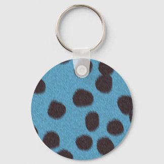 Cheetah fur texture print keychain