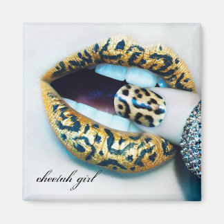 Cheetah Girl Magnet