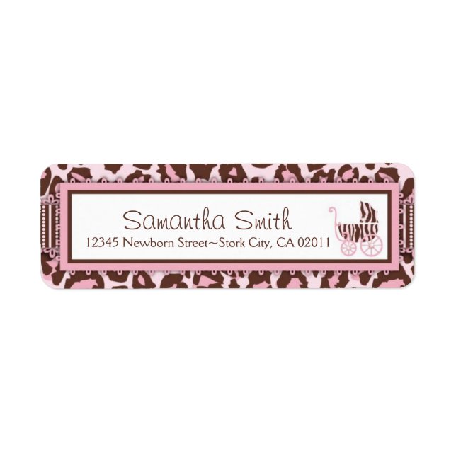 Cheetah Girl Return Label A (Front)