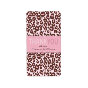 Cheetah Girl TY Mini Hershey Bar Étiquette