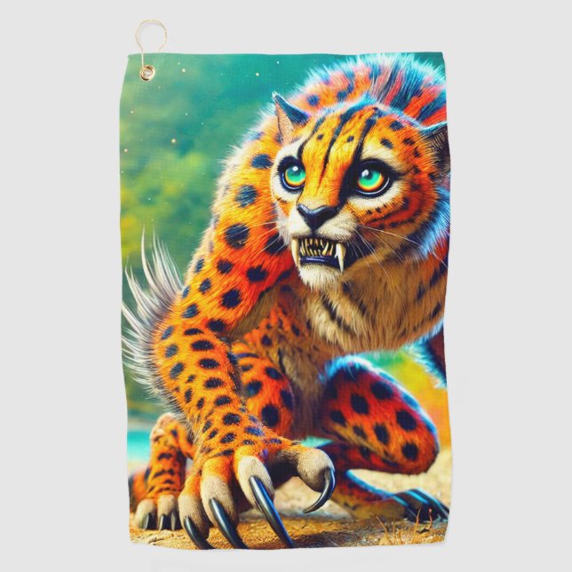 Cheetah Golf Towel (Front)
