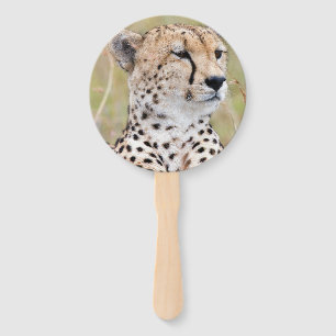 Cheetah Hand Fan